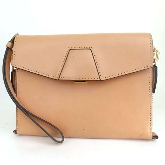 Alexander Wang Handbags - Alexander Wang Lydia Clutch Bag Wristlet Neutral Tan/Beige W/ Certificate of Aut
